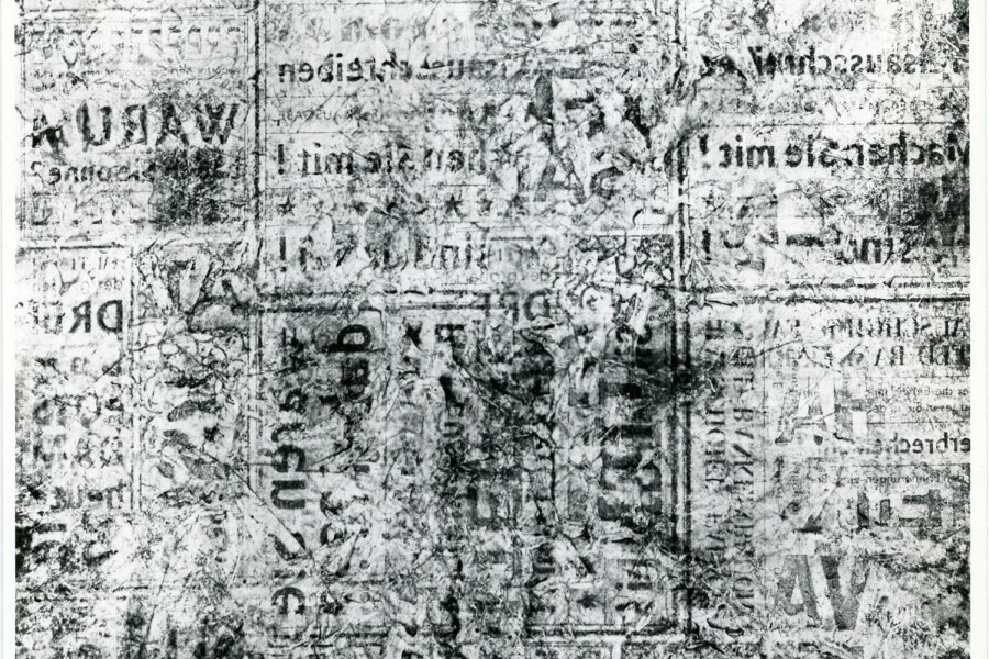 Ladislav Novák: Portrét Jiřího Koláře, (40x42) – 1965, alchymáž